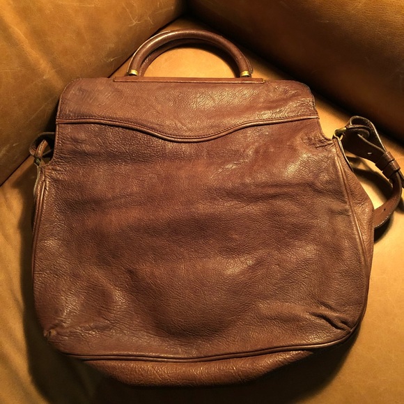 BCBG Maxazria Foldover Leather vintage style bag